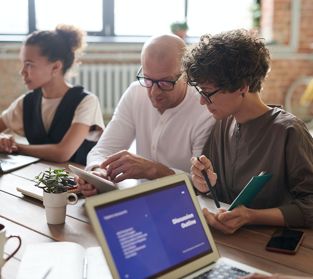 image of the about section